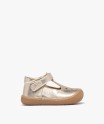 Chaussures premiers pas bébé fille en cuir vernis uni et à scratch - NA![MISSING]